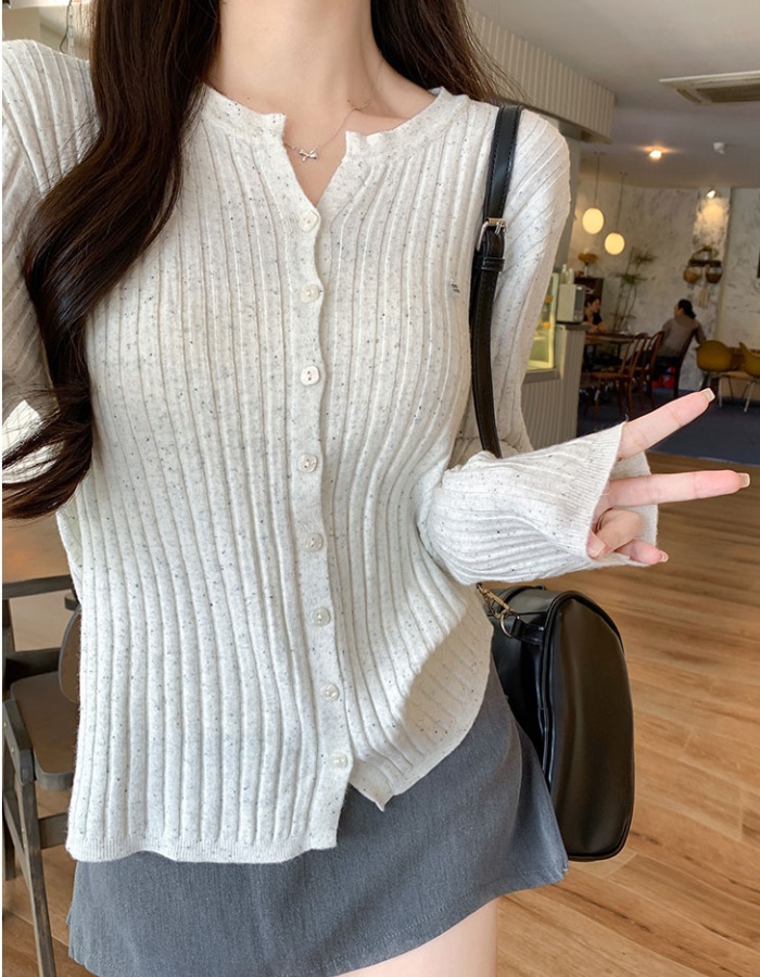 Pit stripe show young coat autumn commuting sweater