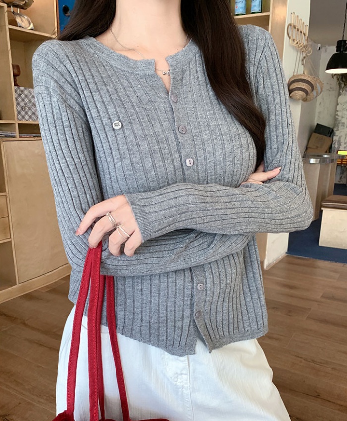 Pit stripe show young coat autumn commuting sweater