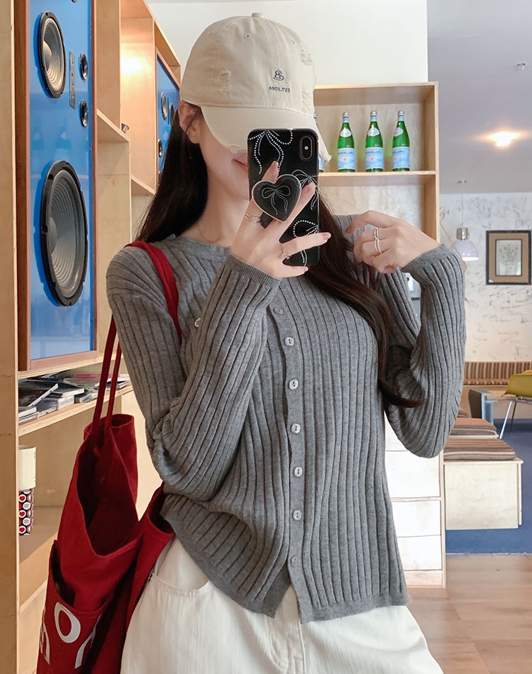 Pit stripe show young coat autumn commuting sweater