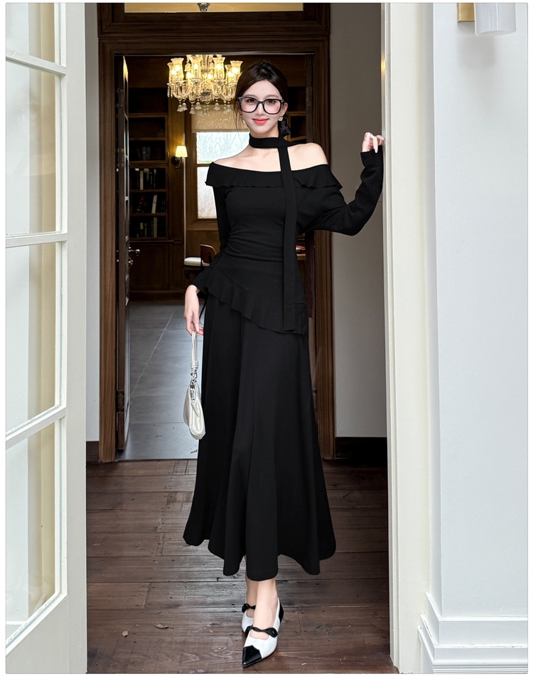 Strapless tops T-shirt 2pcs set for women