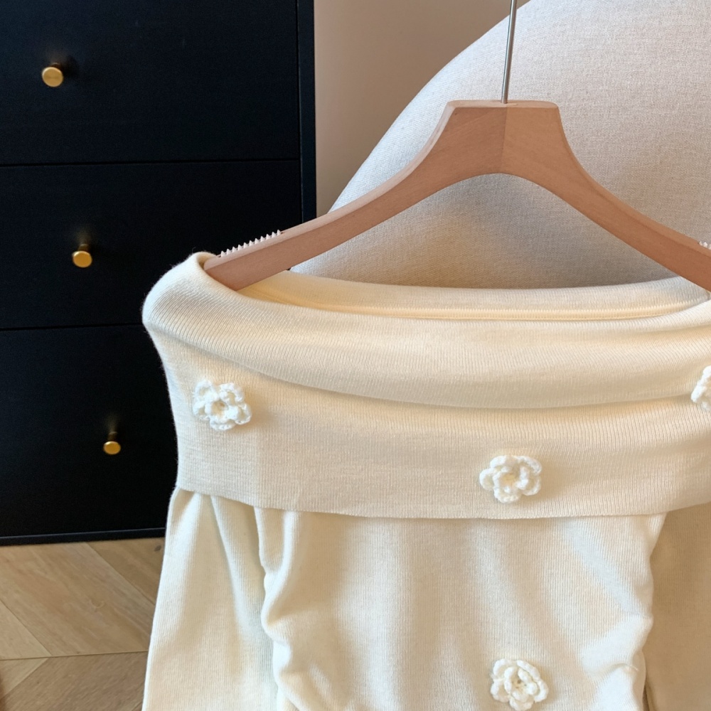Korean style flowers stereoscopic enticement sweater