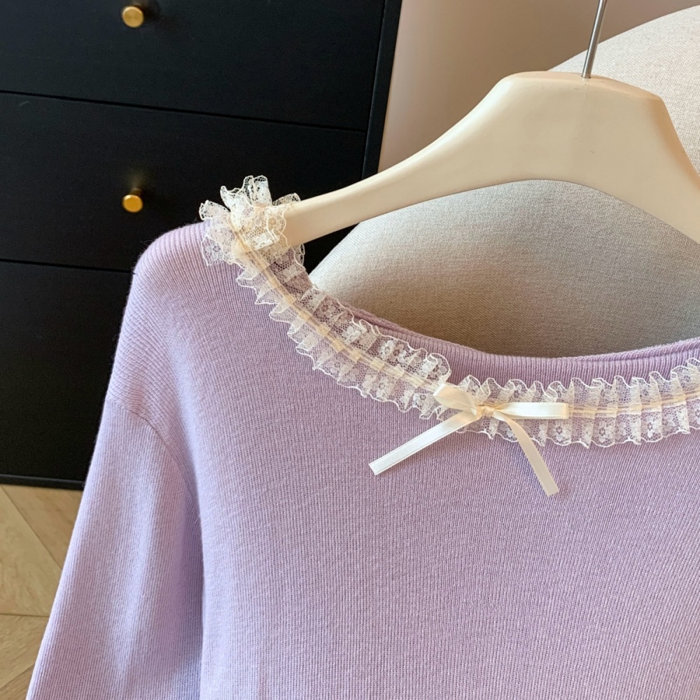 Fashion Western style sweater slim knitted tops for women