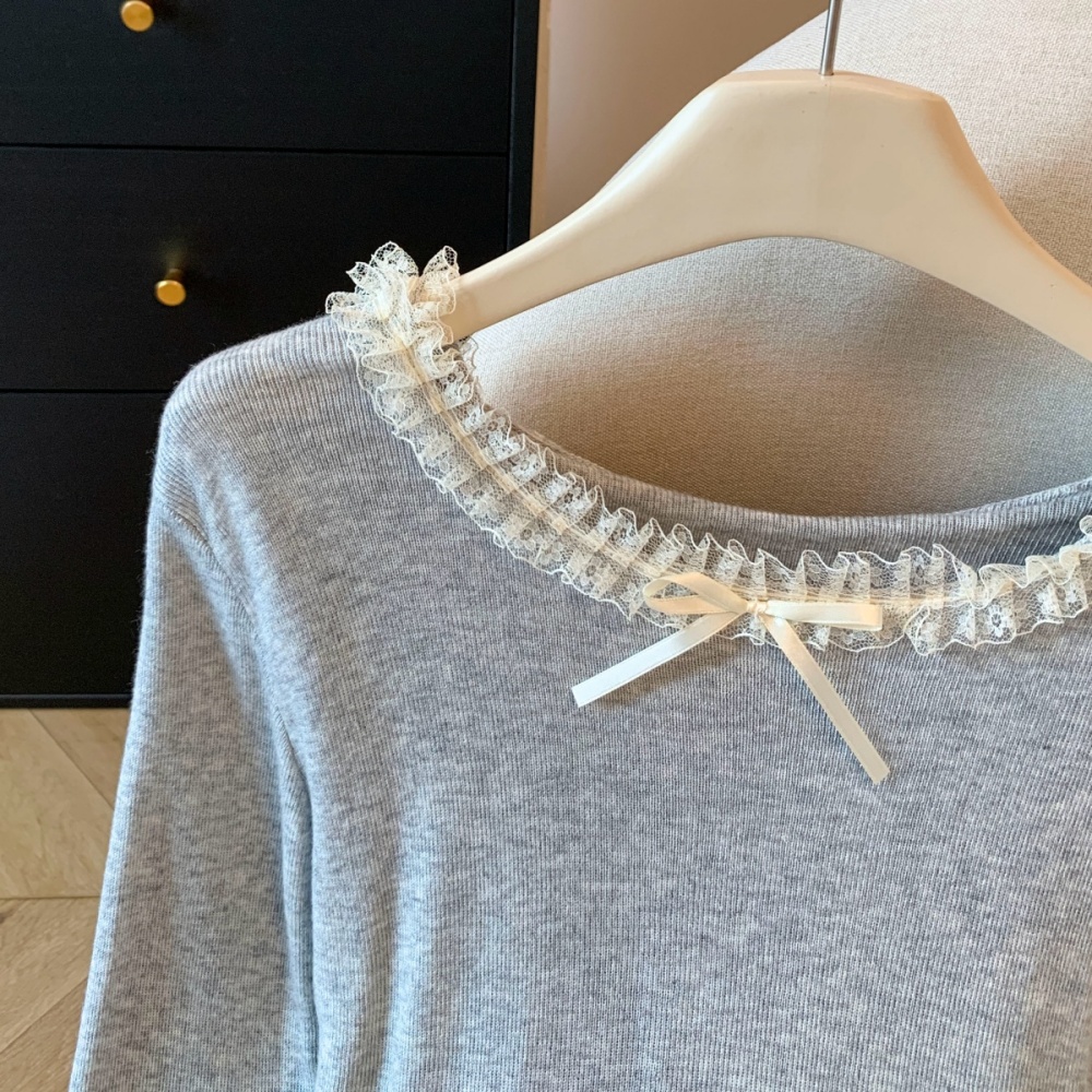 Fashion Western style sweater slim knitted tops for women