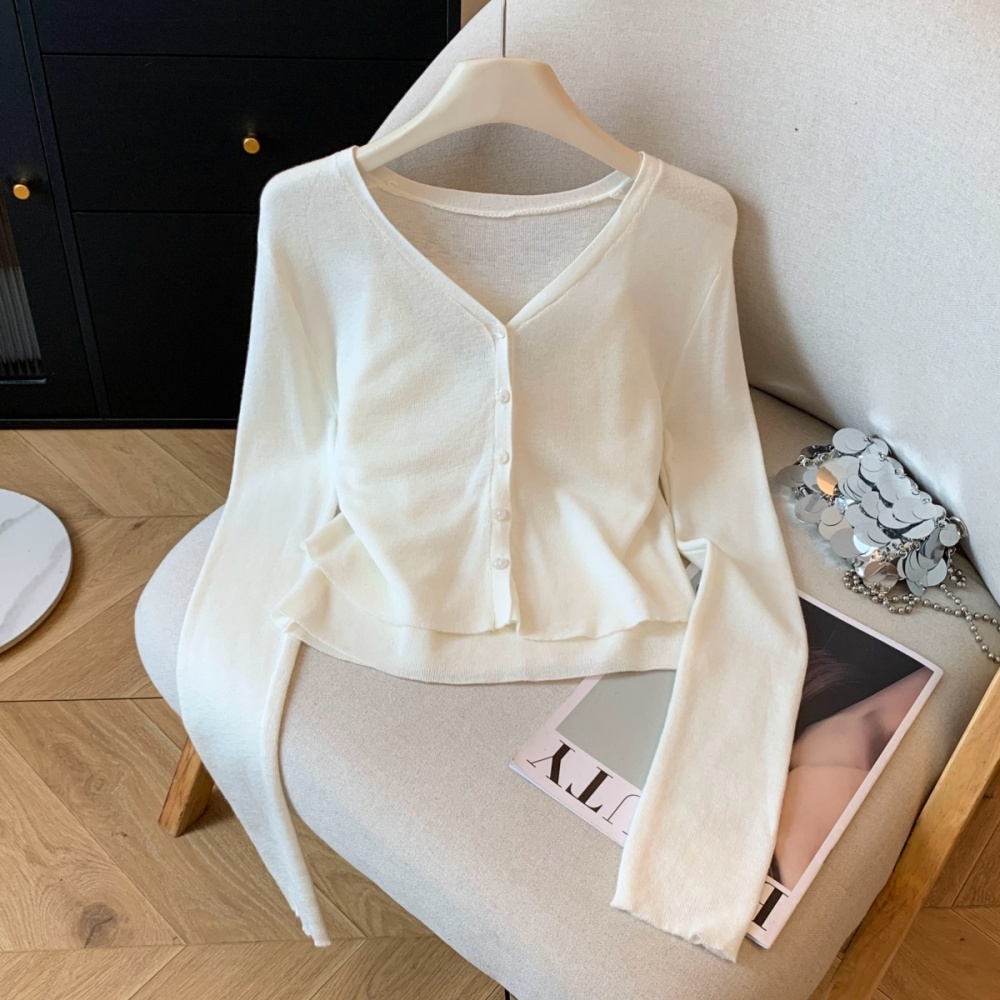 Sweet flowers vest autumn cardigan 2pcs set for women