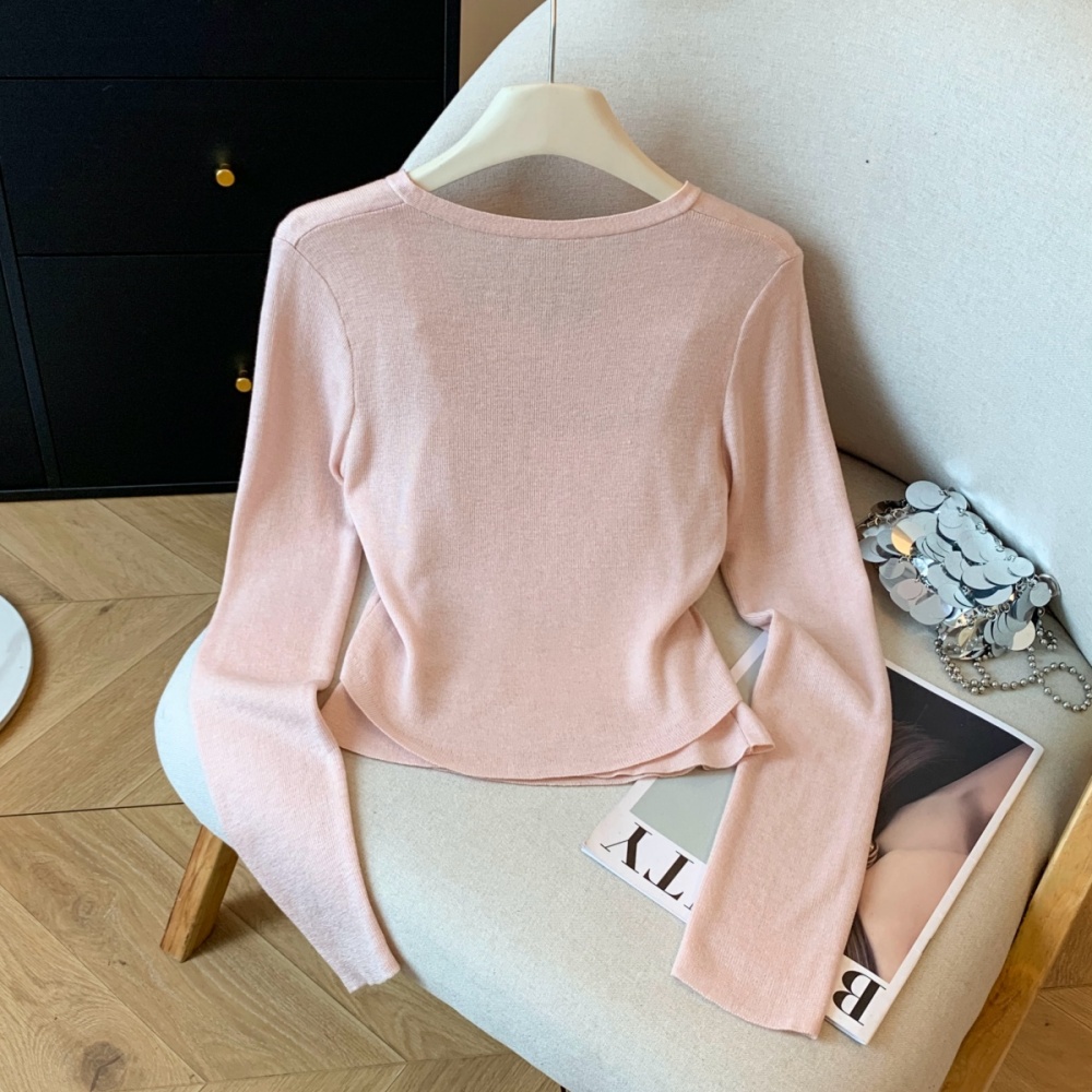 Sweet flowers vest autumn cardigan 2pcs set for women