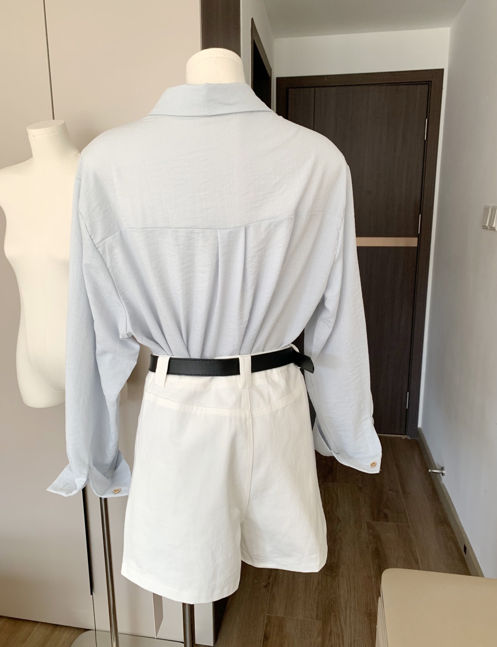 Cotton linen tops embroidery shirt 2pcs set for women