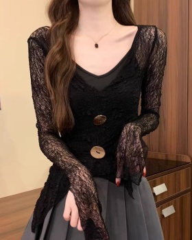 Autumn European style shirt spicegirl irregular tops