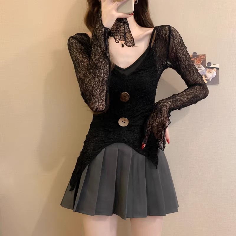 Autumn European style shirt spicegirl irregular tops