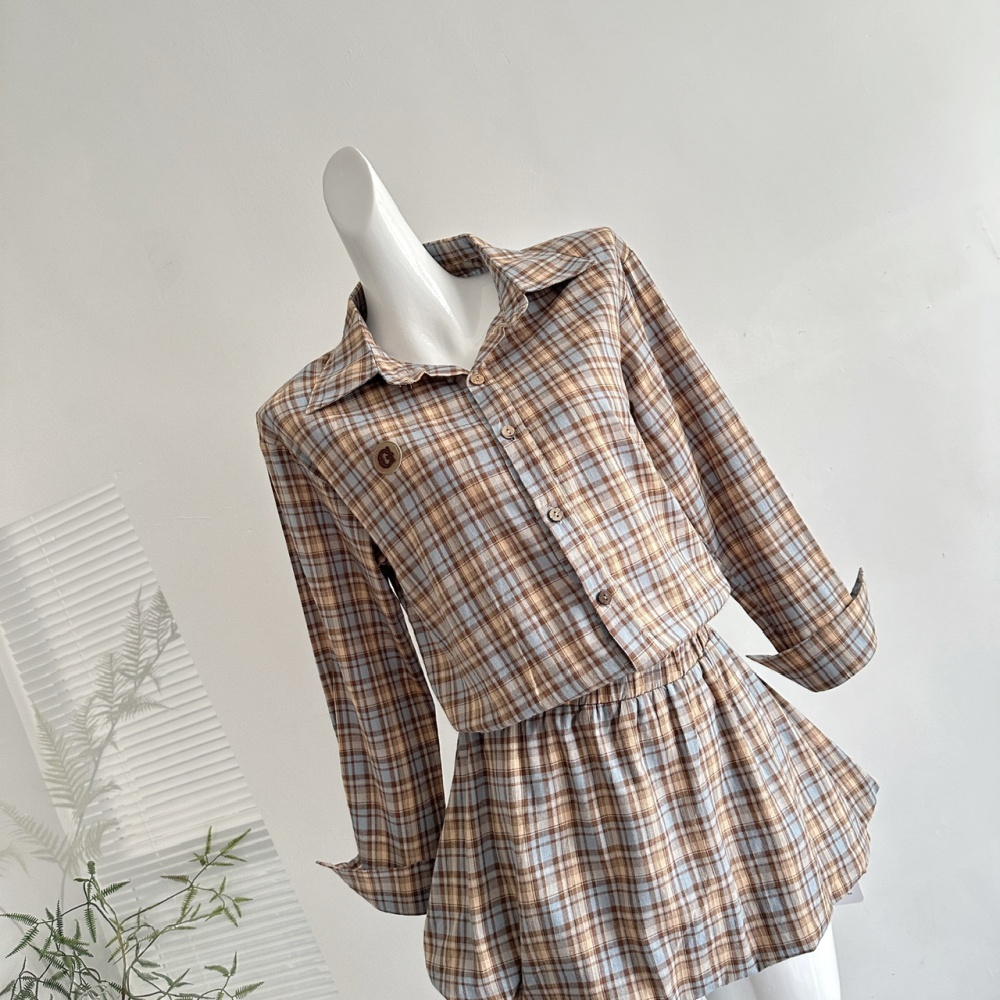 Drawstring long dress shirt for women