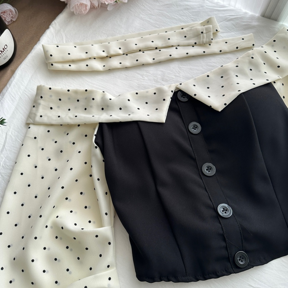 Long sleeve wide leg pants spicegirl tops a set