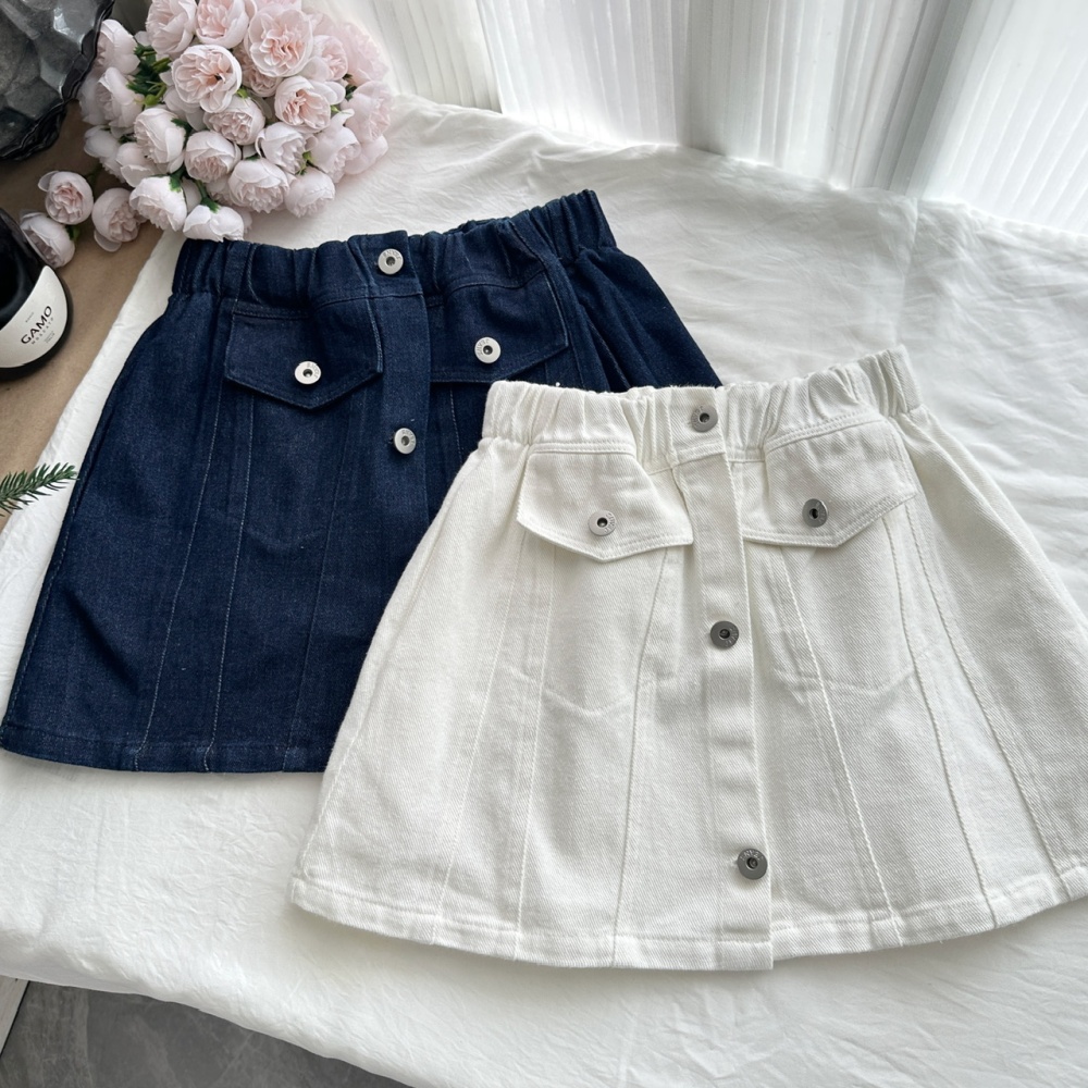 Navy style cotton coat autumn short skirt a set