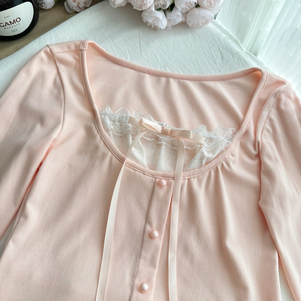 Niche enticement tops pastoral style) autumn short skirt