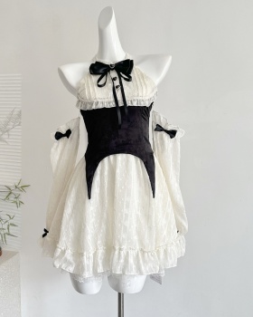 Court style niche France style splice dress