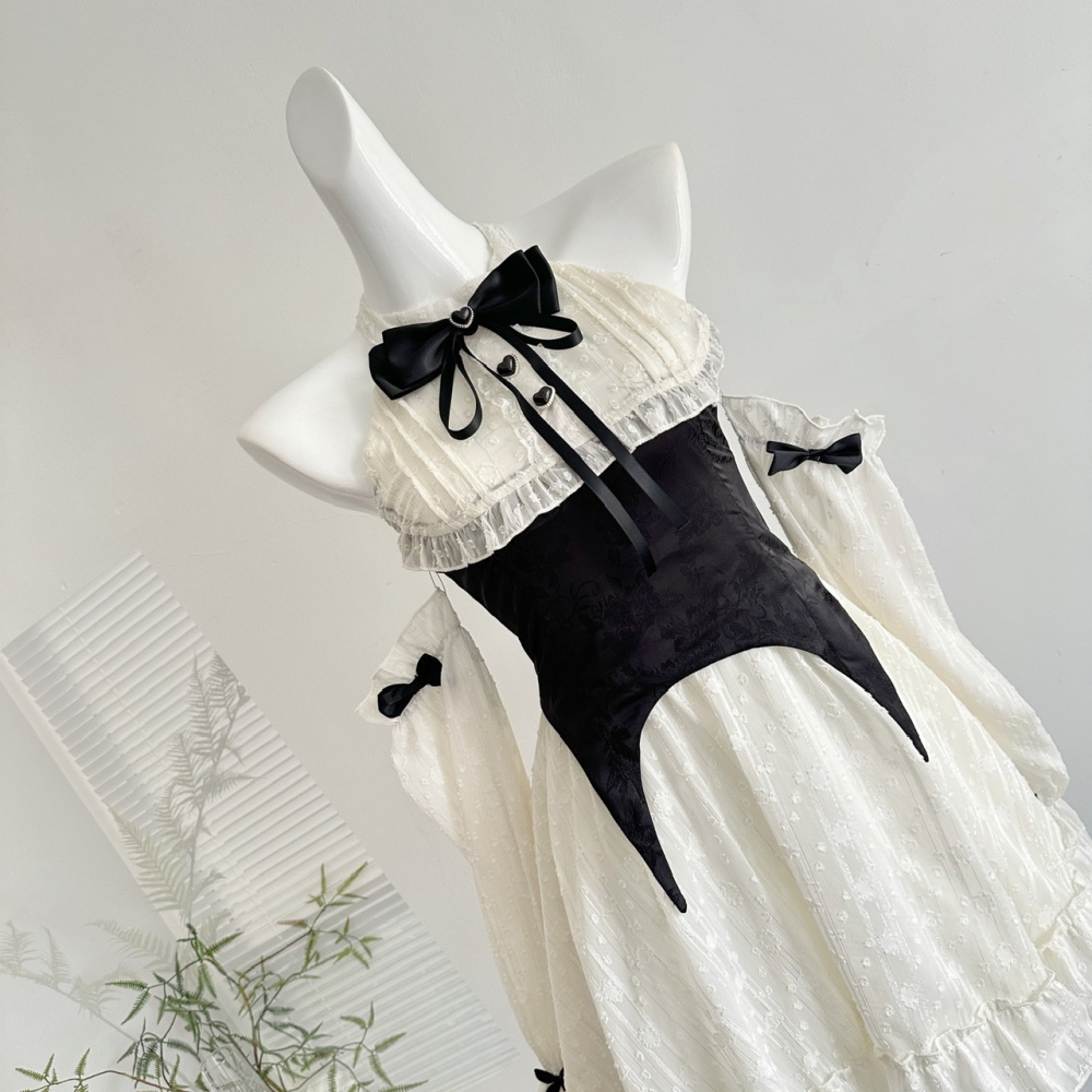 Court style niche France style splice dress