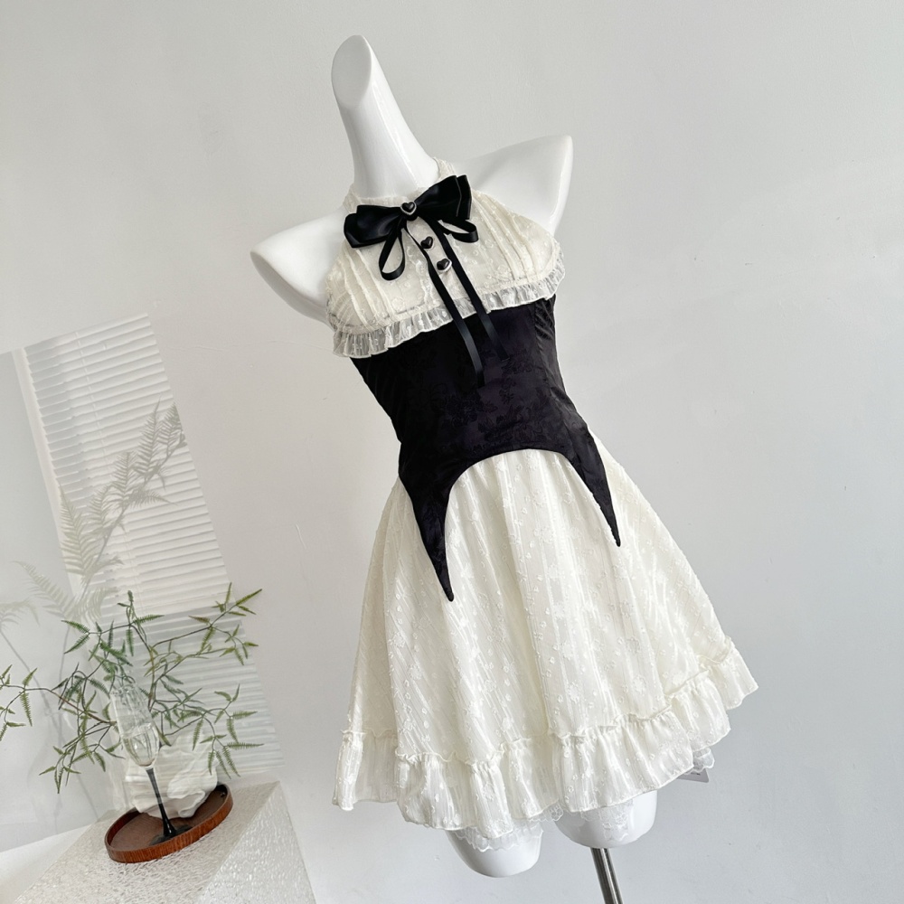 Court style niche France style splice dress