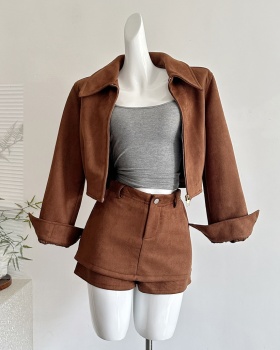 All-match autumn skirt temperament jacket a set