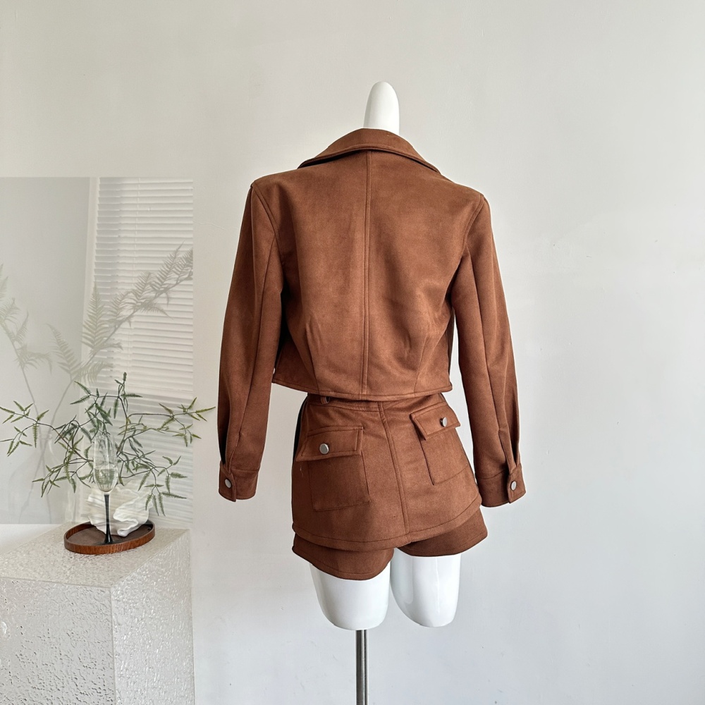 All-match autumn skirt temperament jacket a set