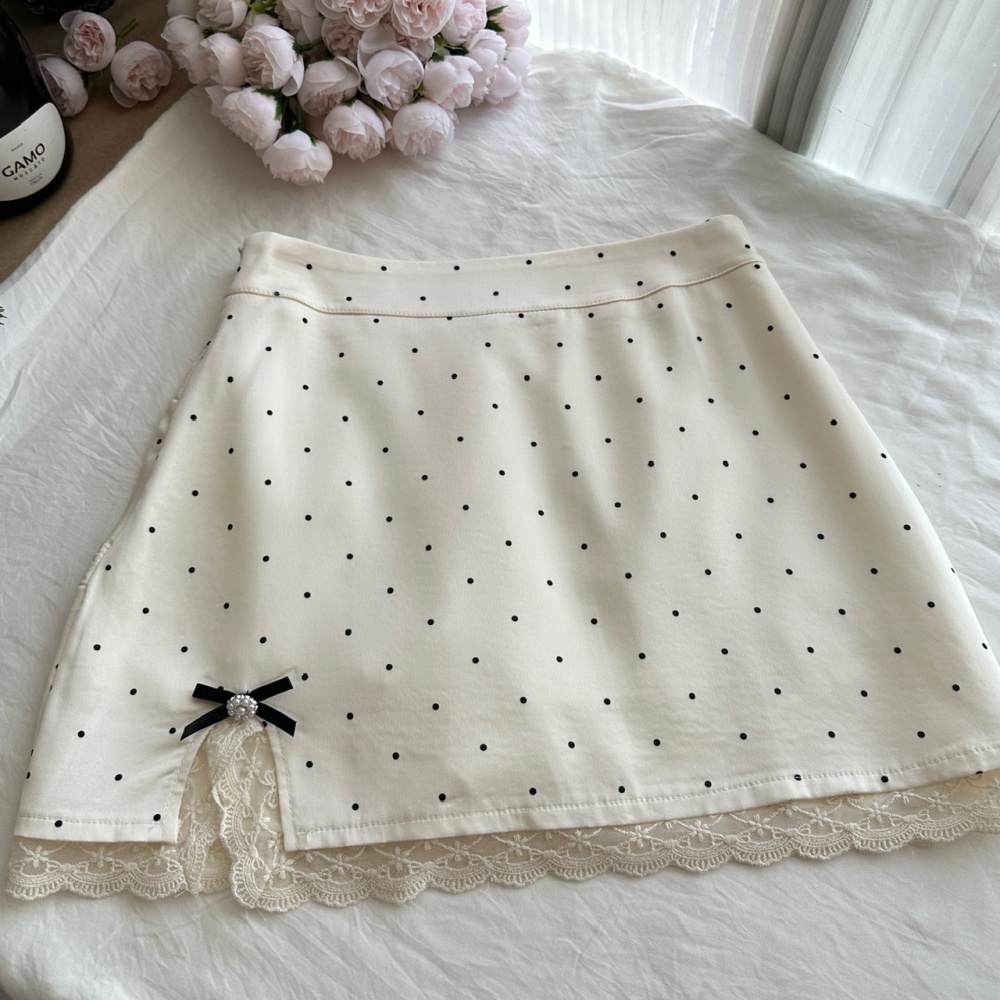 College sweet short skirt slim autumn tops a set
