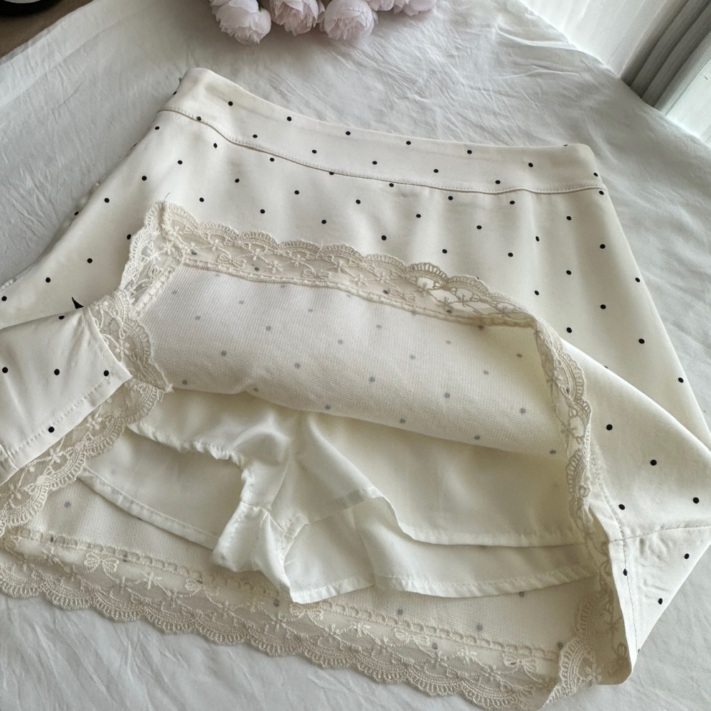 College sweet short skirt slim autumn tops a set