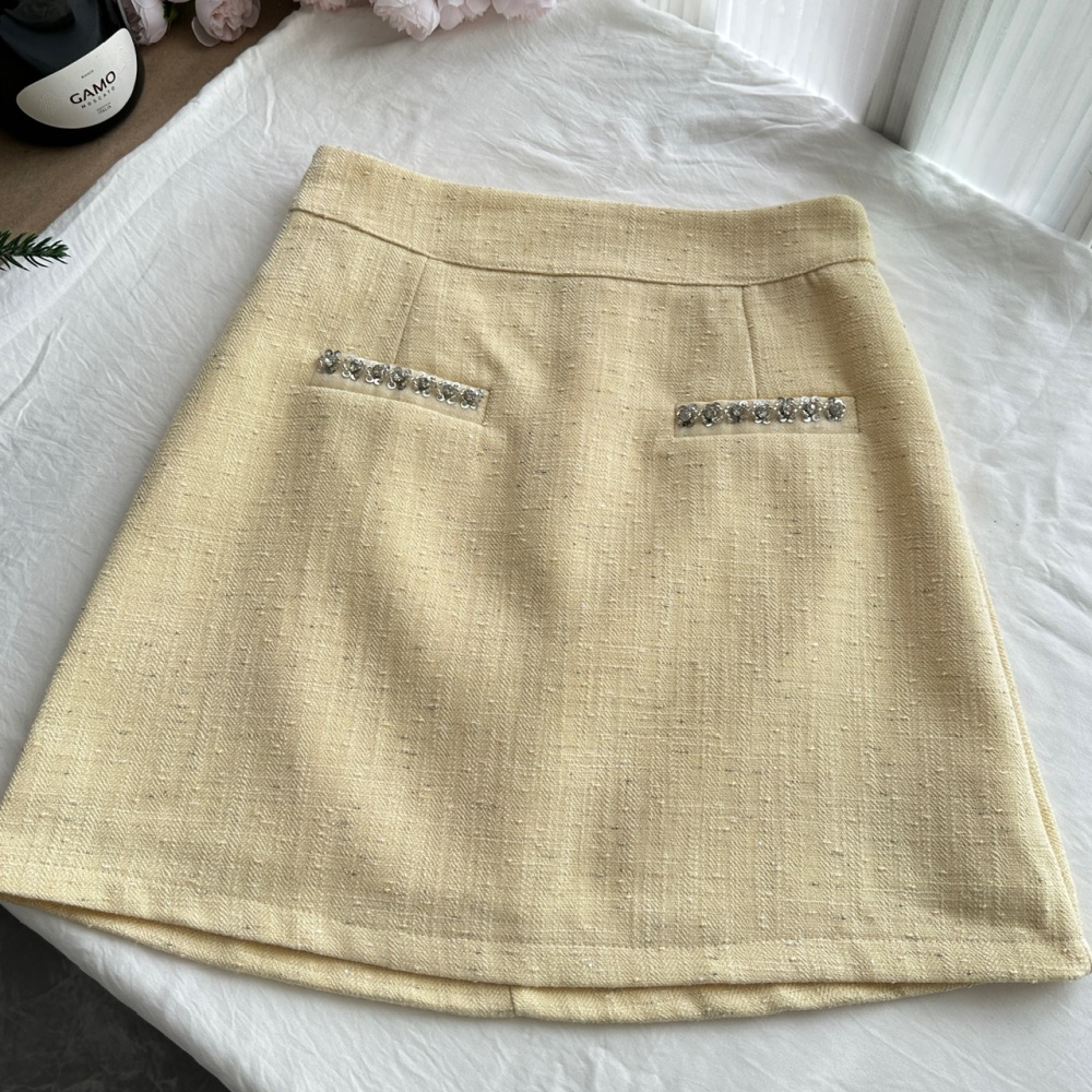 Autumn short skirt temperament coat a set for women