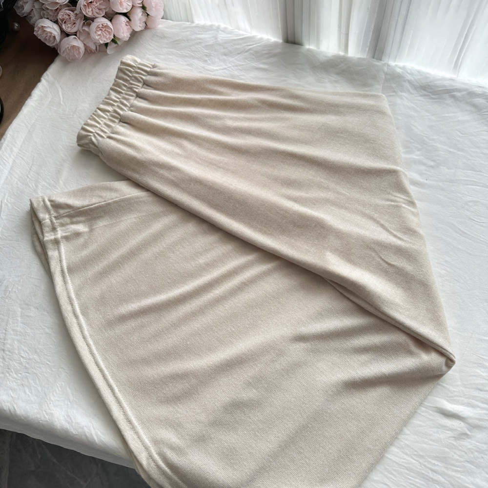 High waist autumn tops tender skirt a set for women