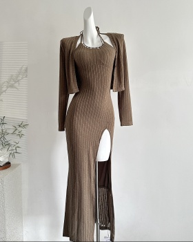 Sexy knitted dress spicegirl long dress for women