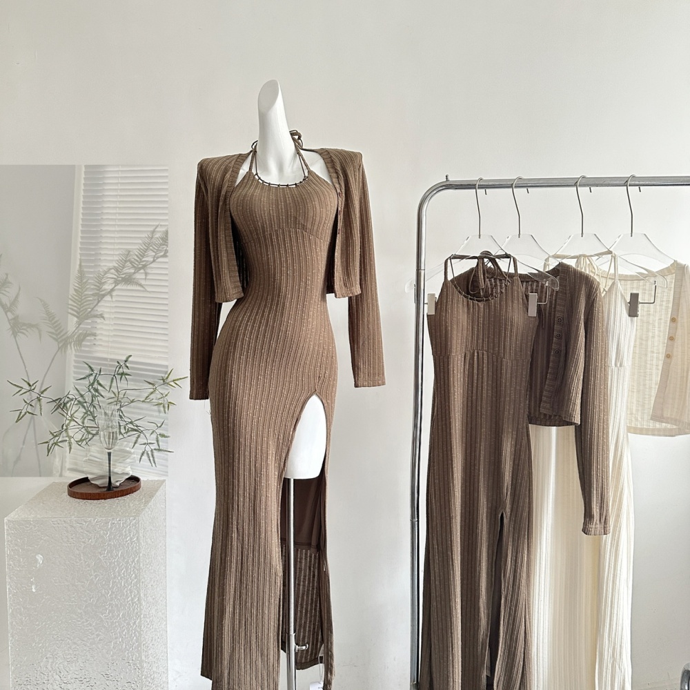 Sexy knitted dress spicegirl long dress for women