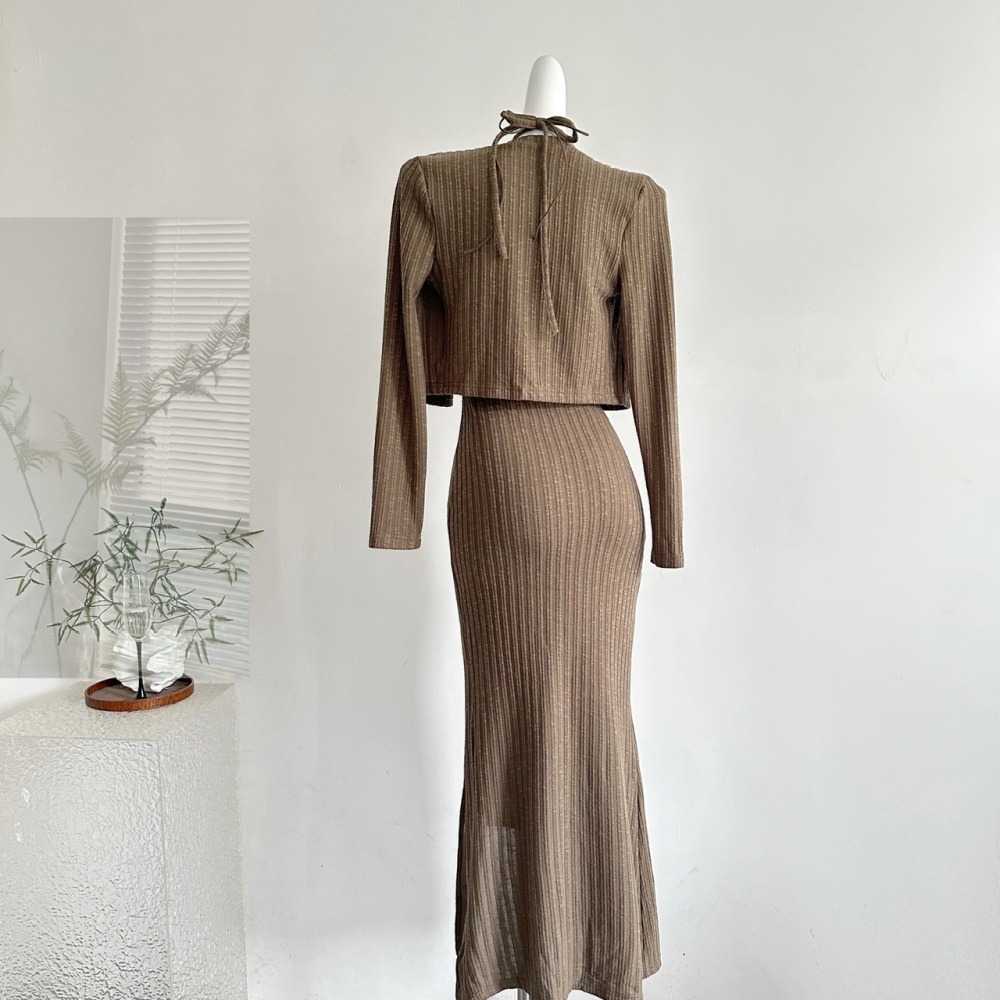 Sexy knitted dress spicegirl long dress for women
