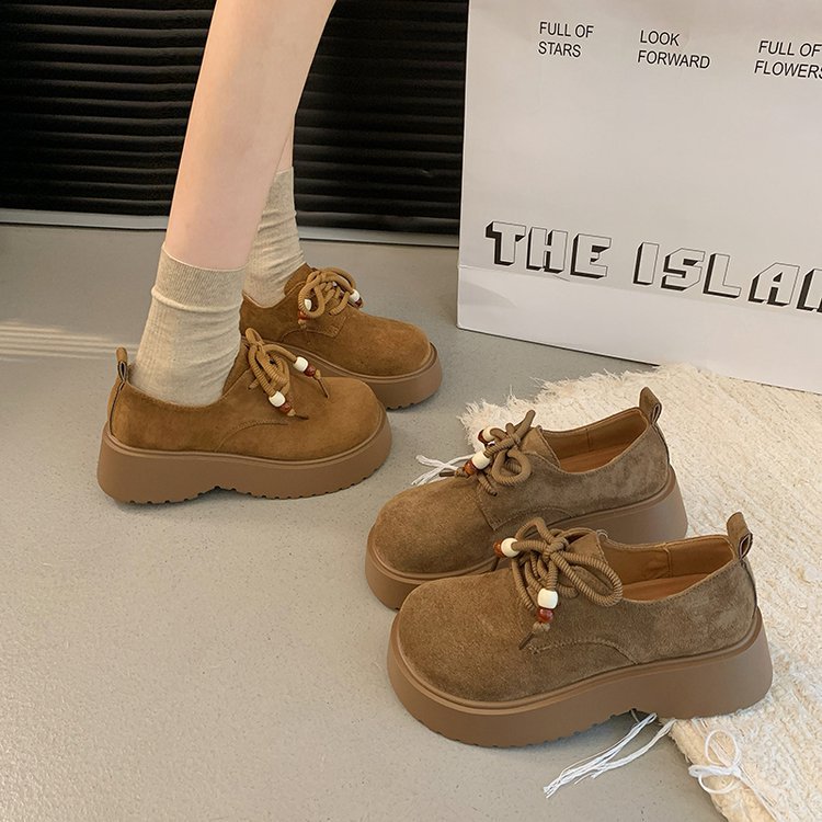 Thick crust broadcloth frenum autumn beads shoes