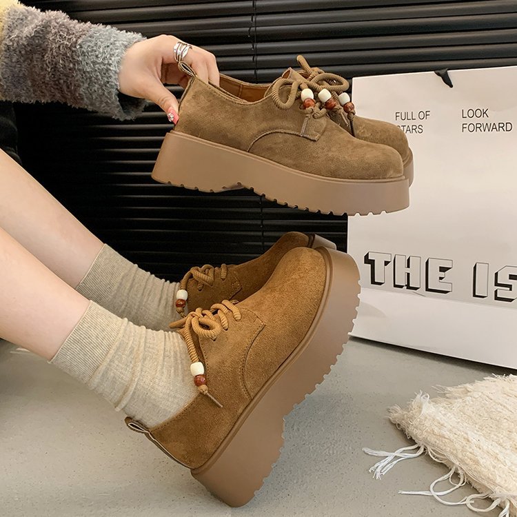 Thick crust broadcloth frenum autumn beads shoes
