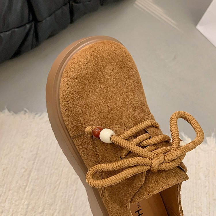 Thick crust broadcloth frenum autumn beads shoes
