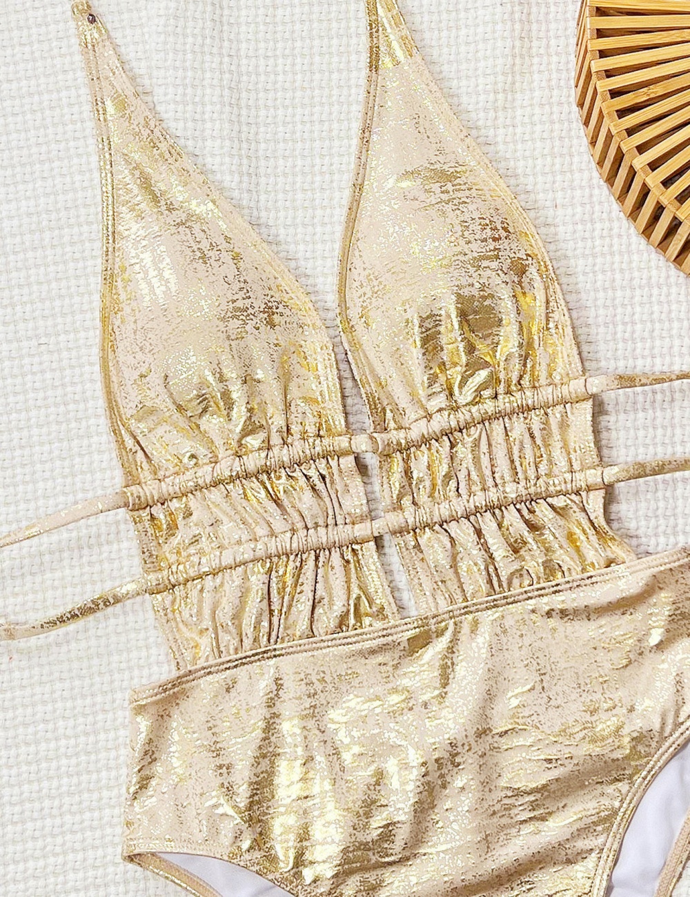Sexy European style summer conjoined hollow swimwear