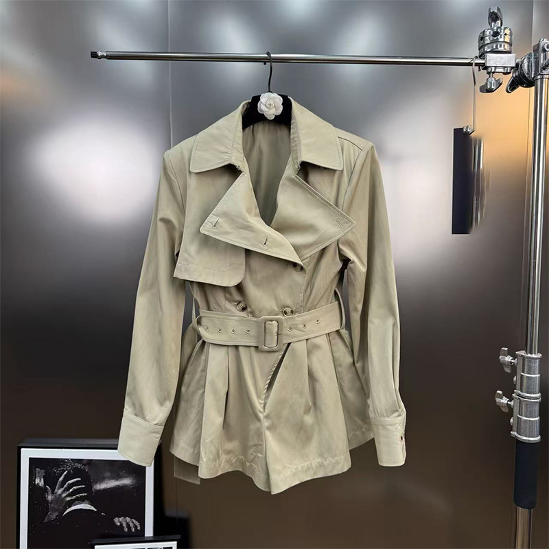 Autumn France style jumpsuit elegant windbreaker