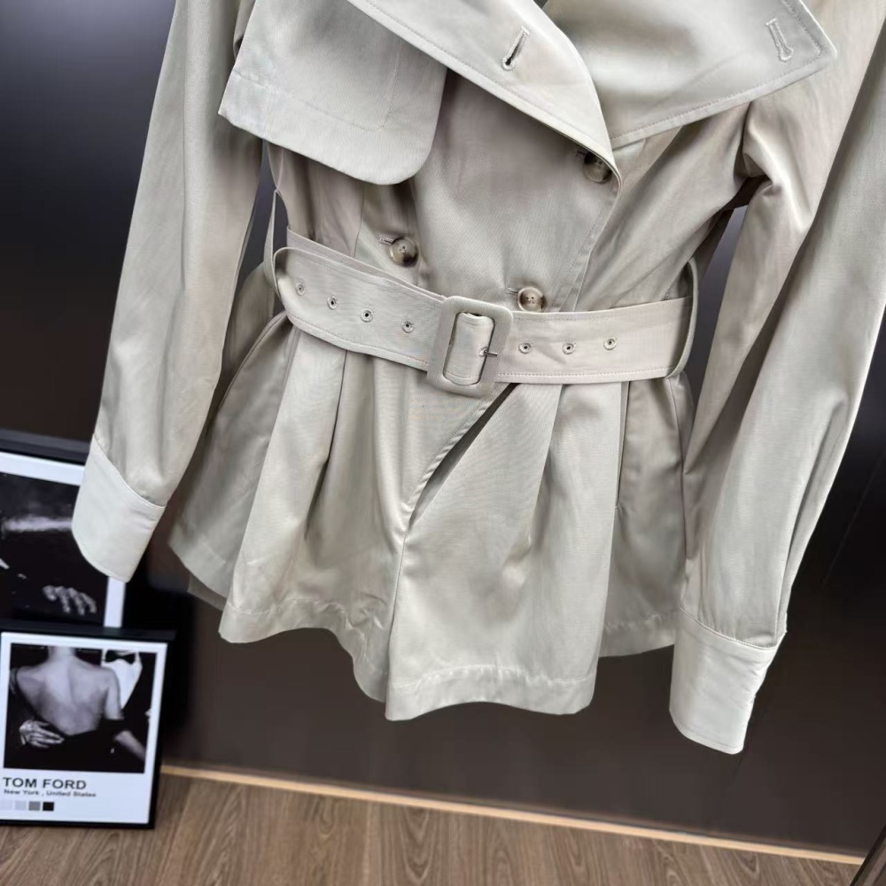 Autumn France style jumpsuit elegant windbreaker