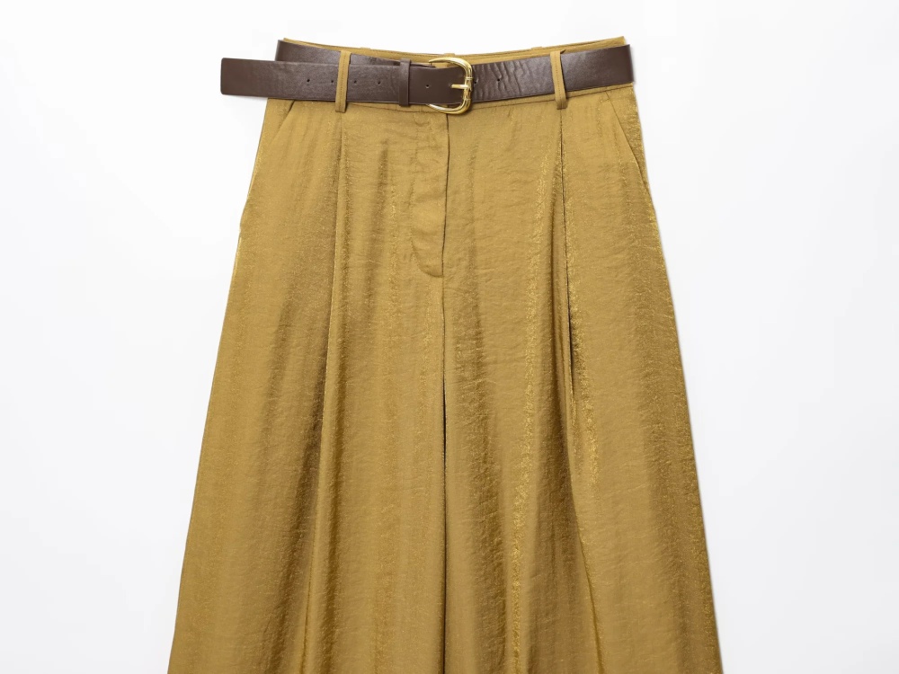 Autumn retro wide leg pants Casual long pants for women
