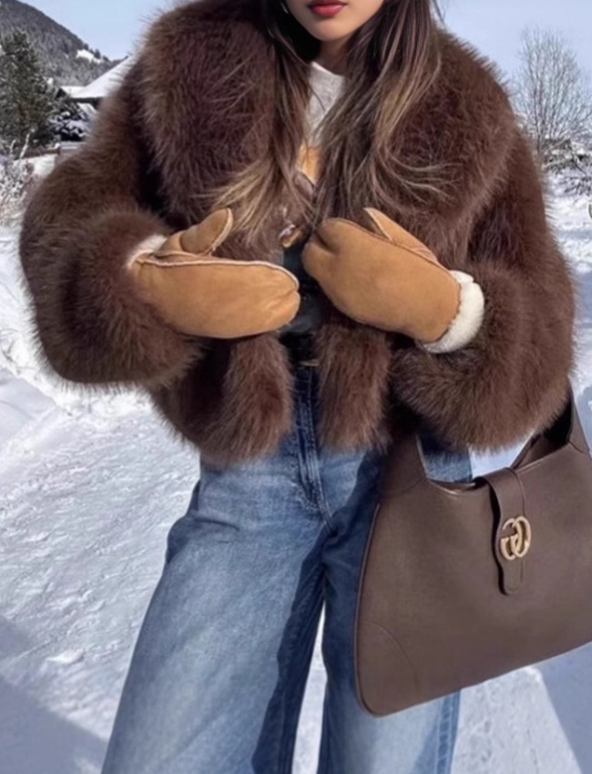 Autumn slim elegant coat temperament pure overcoat