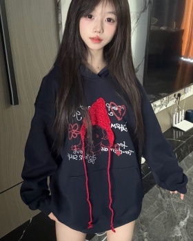 Printing complex thin cotton hoodie for women