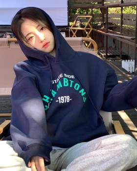 Autumn and winter hooded complex hoodie for women