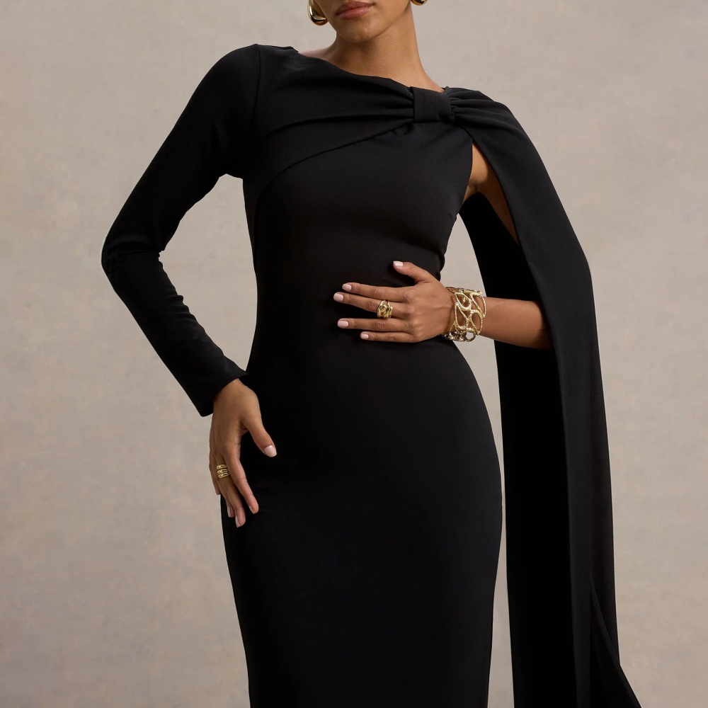 Package hip long sleeve evening dress sexy dress for women