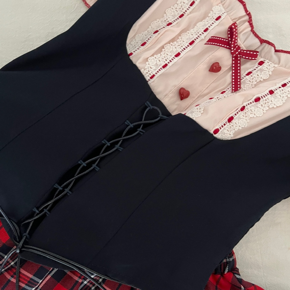 Summer sweet style tops niche short skirt a set