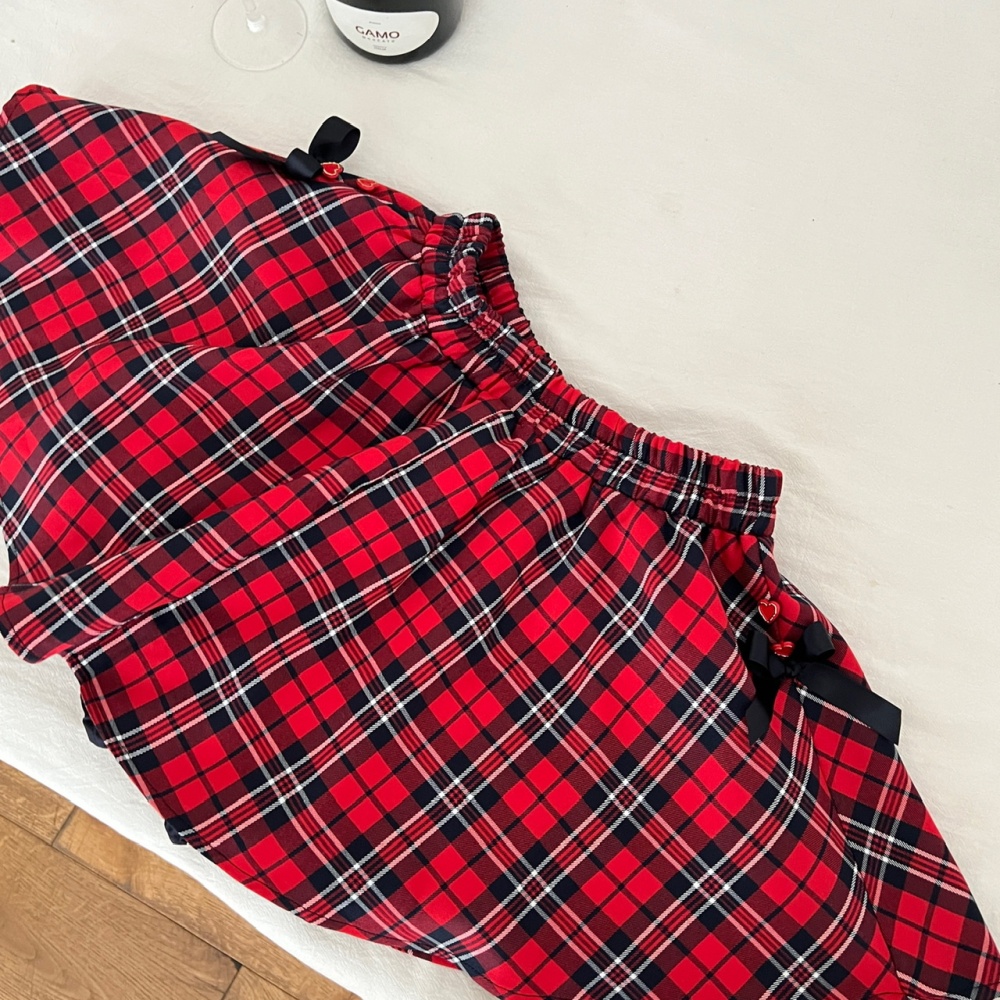 Summer sweet style tops niche short skirt a set