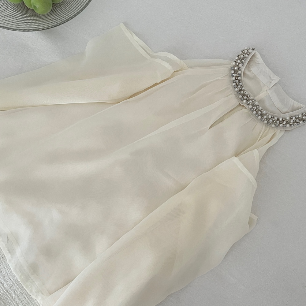 High waist strapless shirt autumn short skirt 2pcs set