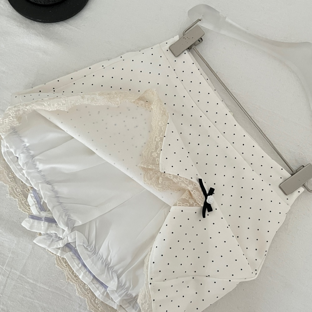 College autumn short skirt sweet slim tops a set