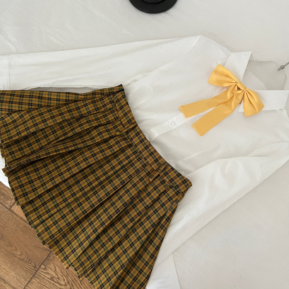College style cardigan short skirt 3pcs set