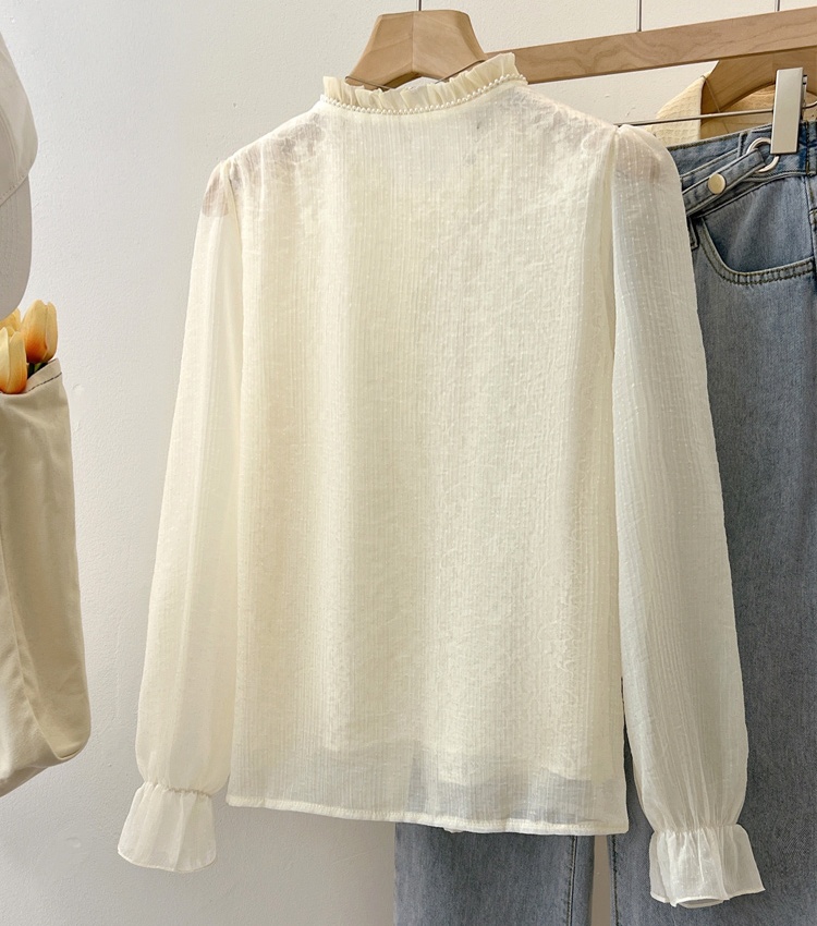Lace autumn shirts temperament shirt for women