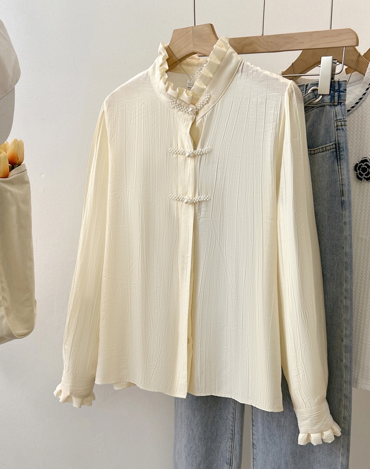 Autumn tops Chinese style shirt for women