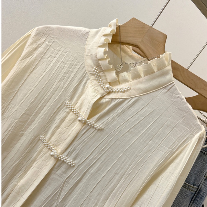Autumn tops Chinese style shirt for women