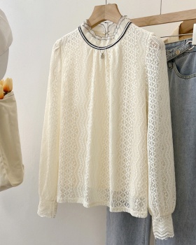 Bottoming long sleeve small shirt lace temperament shirt