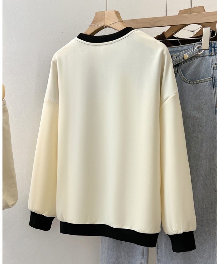 Lace pullover hoodie temperament Casual tops