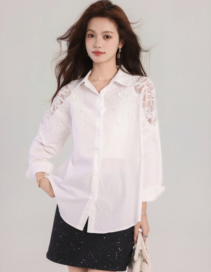 Fashion loose Casual Western style autumn shirt for women